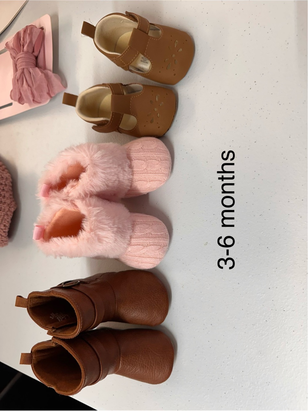 3 piece 3-6 month shoe set